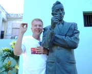 Statue in Old Havana of Mexican Songwriter, Augustin Lara
